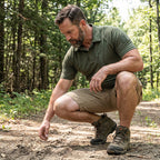 Deloro | Battle Top 3 Pack for Men - Short Sleeve Quick Dry Fit-Tactical Top-Black-S-Camoufit