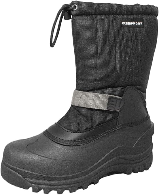 Men's Waterproof Snow Boots – Insulated Winter Boots with Rubber Grip Sole & Drawcord, EU 39–46 – Zipari