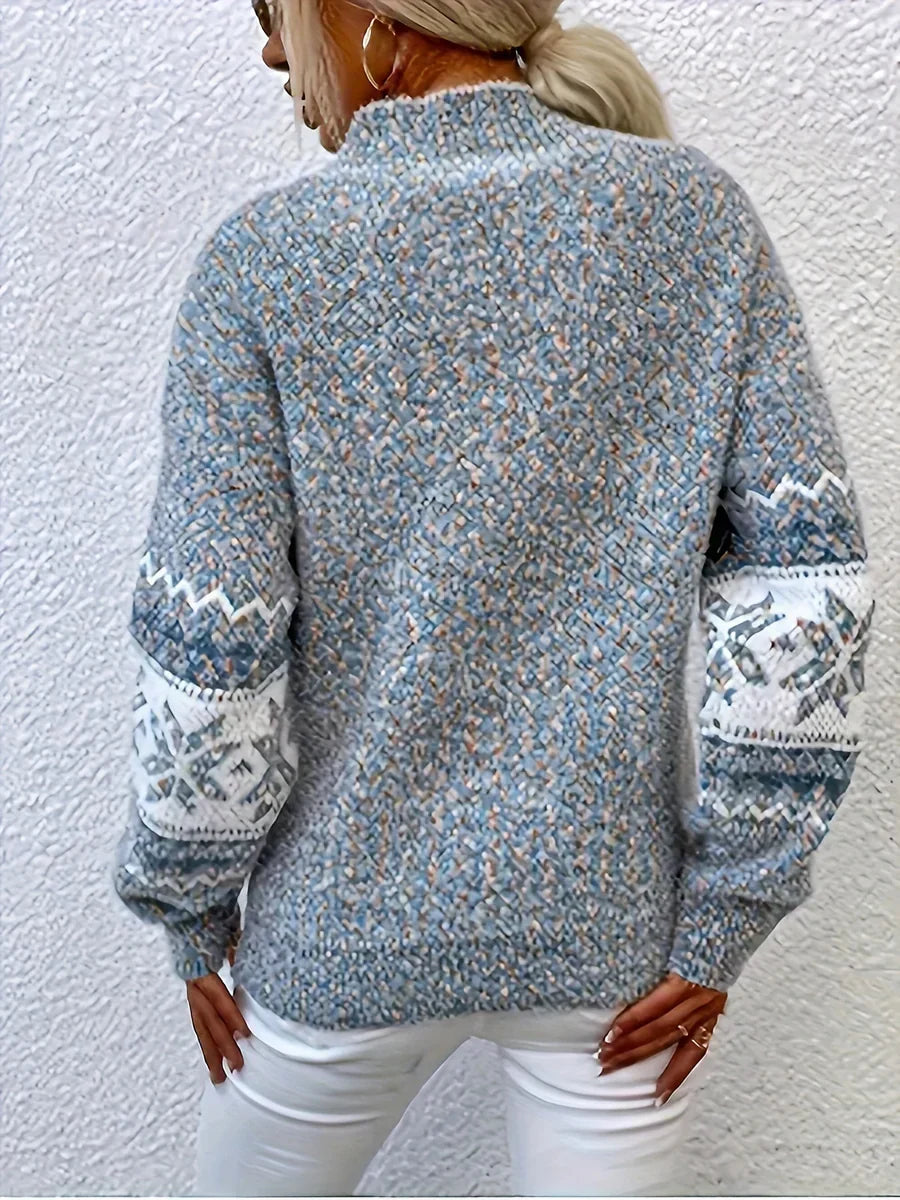 Zahara | Women’s Sweater | Geometric Pattern Design
