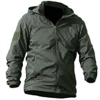 Toren | Quick Dry Shell Jacket for Men - UPF 50+ Hooded Lightweight Waterproof Outdoor Fit-Tactical Jackets-Army Green-S-Camoufit