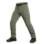 Valerio | Tactical Pants for Men - UPF 50 Waterproof Quick Dry Polyester Slim Multi Pocket Fit-Tactical Pants-Army Green-28W/30L-Camoufit
