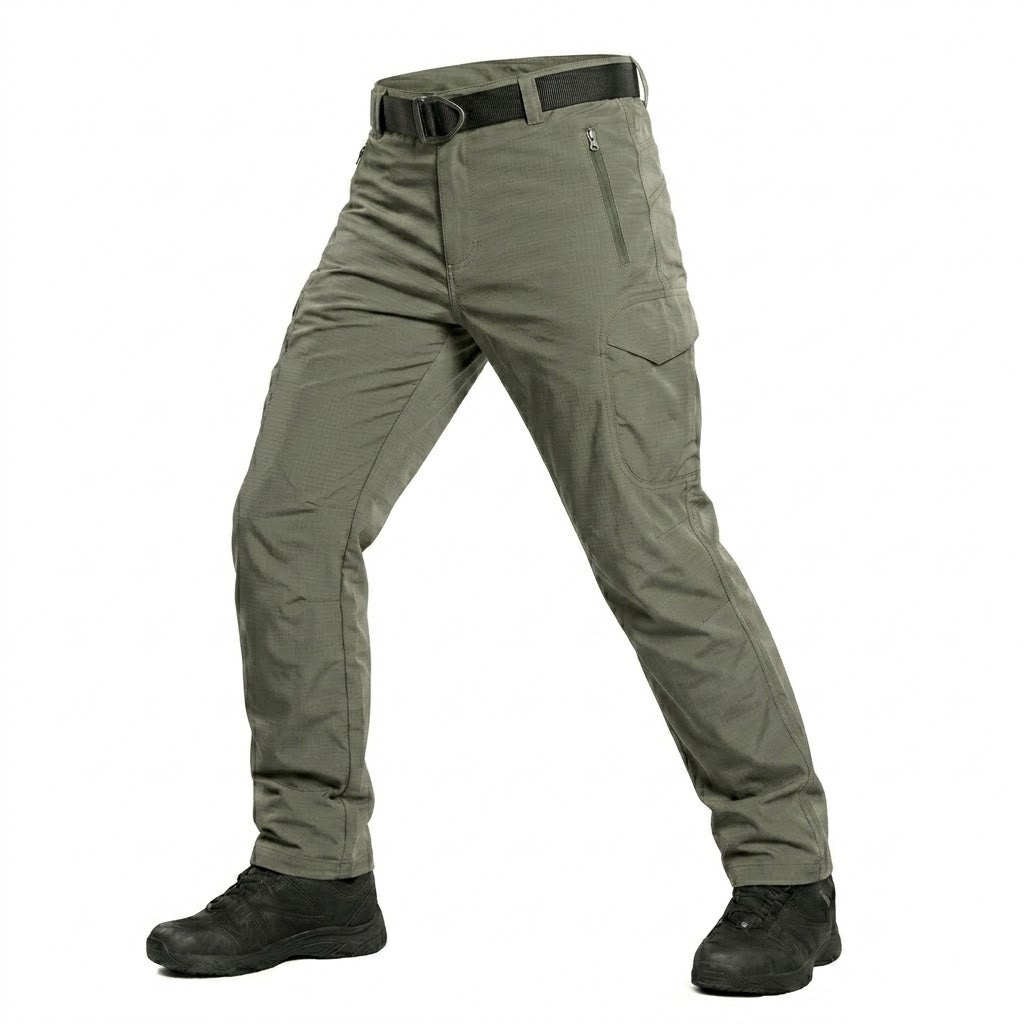 Valerio | Tactical Pants for Men - UPF 50 Waterproof Quick Dry Polyester Slim Multi Pocket Fit-Tactical Pants-Army Green-28W/30L-Camoufit