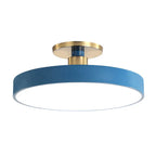 LED Ceiling Lamp in Nordic Style – Modern Round Flush Mount Ceiling Light for Bedroom & Kids Room, 12 to 19 in, 6 Colors – NordicaGlow