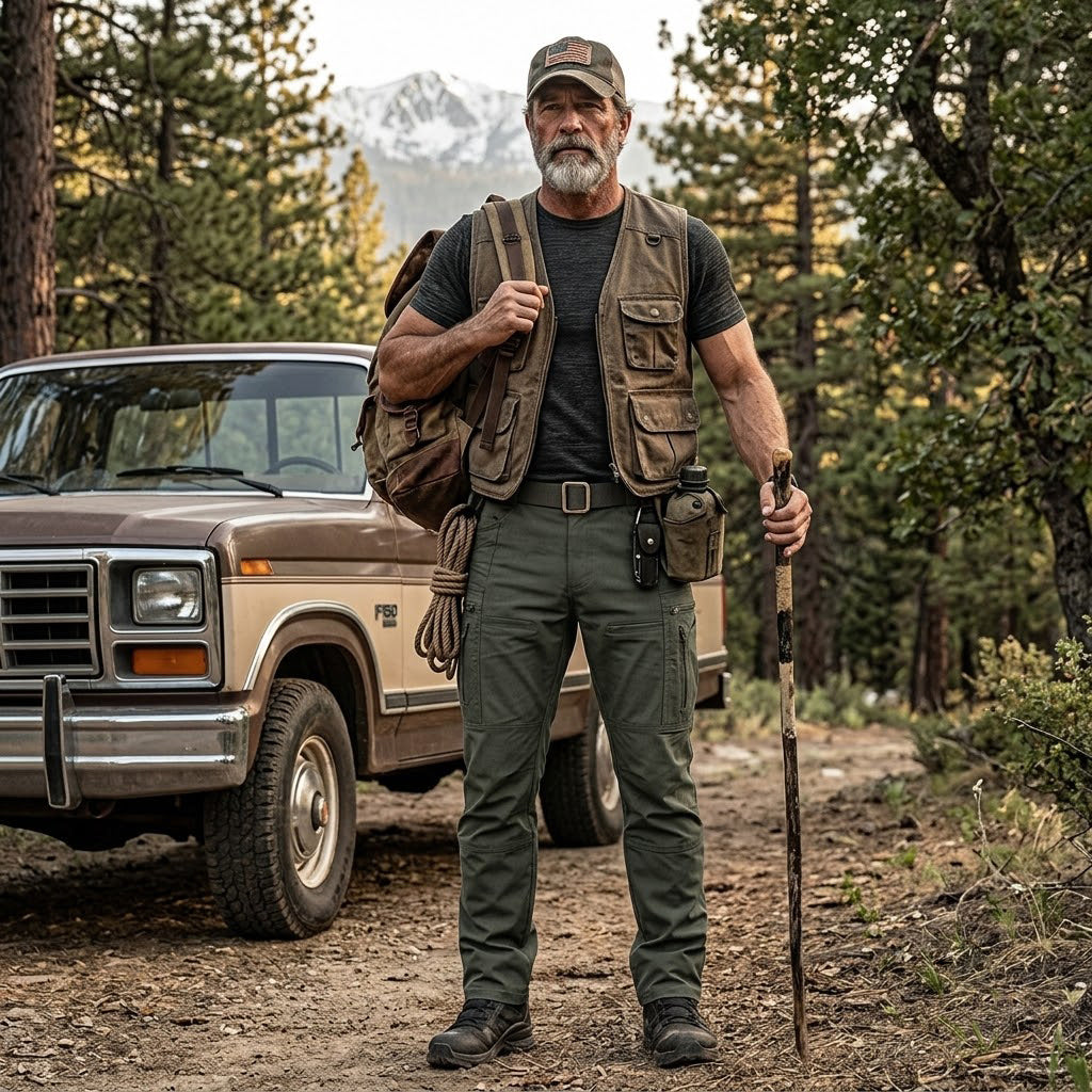 Veylor | Tactical Cargo Pants for Men - Water Resistant Multi Pocket Fit-Tactical Cargo Pants-Black-S-Camoufit