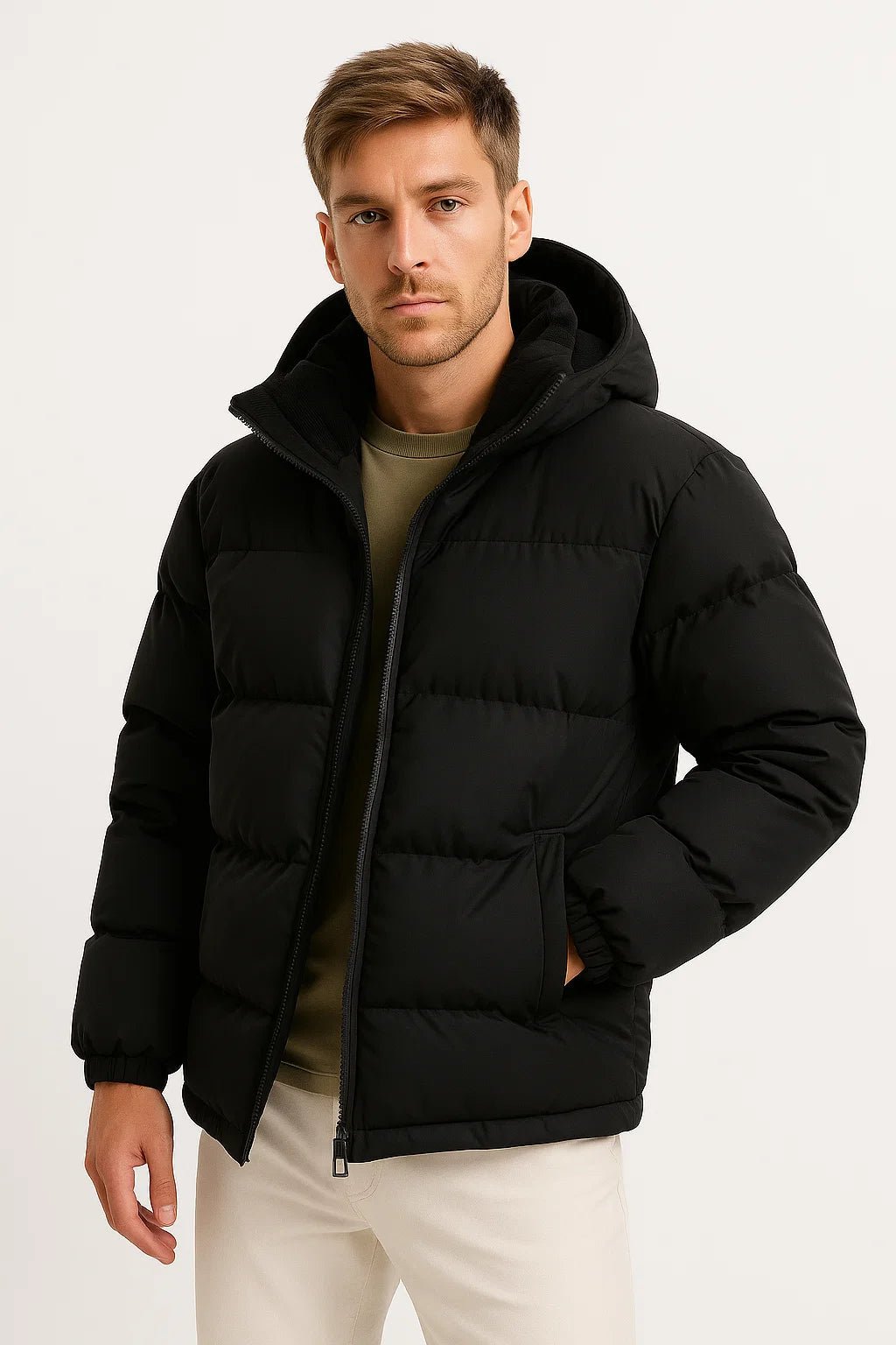 Mane | Warm and Modern Men's Winter Jacket with Hood