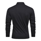 Auren | Long Sleeve Tee for Men - UPF 50 Quick Dry Athletic Fit-Tactical Top-Black-M-Camoufit