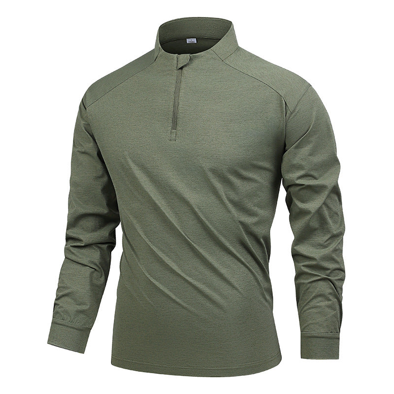 Auren | Long Sleeve Tee for Men - UPF 50 Quick Dry Athletic Fit-Tactical Top-Army green-M-Camoufit