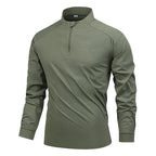 Auren | Long Sleeve Tee for Men - UPF 50 Quick Dry Athletic Fit-Tactical Top-Army green-M-Camoufit