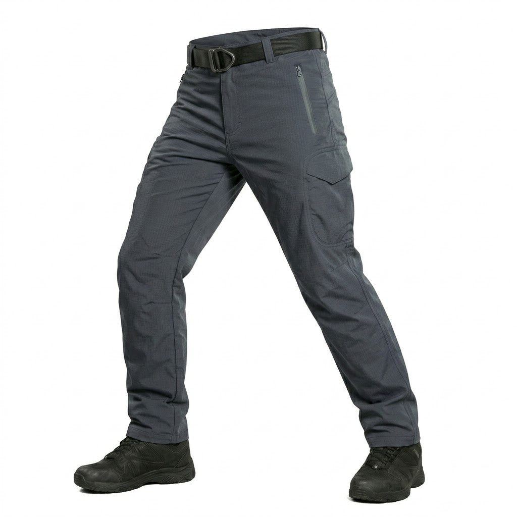 Valerio | Tactical Pants for Men - UPF 50 Waterproof Quick Dry Polyester Slim Multi Pocket Fit-Tactical Pants-Grey-28W/30L-Camoufit