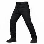 Solano | Tactical Pants for Men - Stretch Cotton Blend 8 Pocket Cargo Urban Relaxed Fit-Tactical Cargo Pants-Black-28W/30L-Camoufit