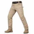 Solano | Tactical Pants for Men - Stretch Cotton Blend 8 Pocket Cargo Urban Relaxed Fit-Tactical Cargo Pants-Khaki-28W/30L-Camoufit