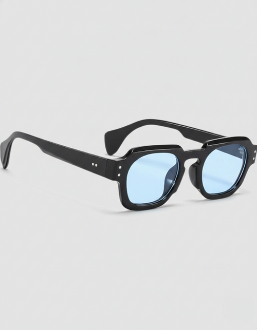 Casen | Polygonal Sunglasses for Men - Translucent Frame Tinted Lens Regular Outdoor Fit-Men's Sunglasses-Blue-Camoufit