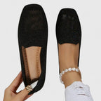 Lovira | Women's Comfortable Loafers – Cushioned Breathable Walking Fit-Women's Loafers-Black-5-