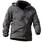 Toren | Quick Dry Shell Jacket for Men - UPF 50+ Hooded Lightweight Waterproof Outdoor Fit-Tactical Jackets-Grey-S-Camoufit