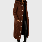 Pamelo | Women's Longline Cardigan Sweater - Open-Front Duster Knit & Casual Fall Layering Top