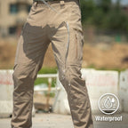 Veylor | Tactical Cargo Pants for Men - Water Resistant Multi Pocket Fit-Tactical Cargo Pants-Black-S-Camoufit