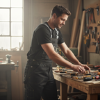 Men's Heavy-Duty Work Bib Overalls