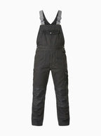 Atlas Men's Heavy-Duty Work Bib Overalls-Men's Overalls-CAMOUFIT-Black-S-Camoufit