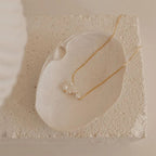 Celestine | Women's Pearl Necklace – Minimal Layered Elegant Design-Jewelry-Gold-