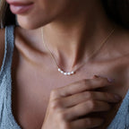 Celestine | Women's Pearl Necklace – Minimal Layered Elegant Design-Jewelry-Gold-