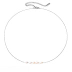 Celestine | Women's Pearl Necklace – Minimal Layered Elegant Design-Jewelry-Gold-