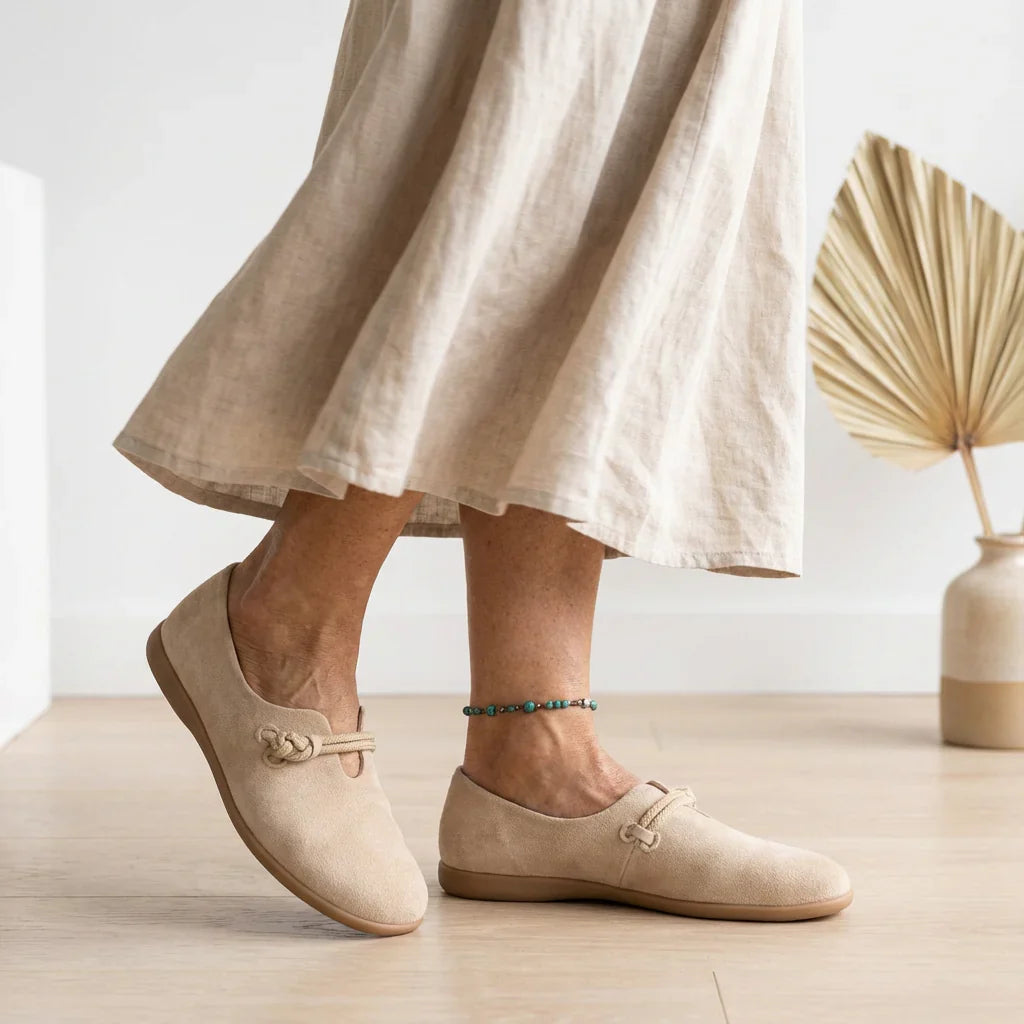 Orvella | Women's Orthopedic Loafers – Breathable Support Comfort Fit-Women's Loafers-Beige-4-