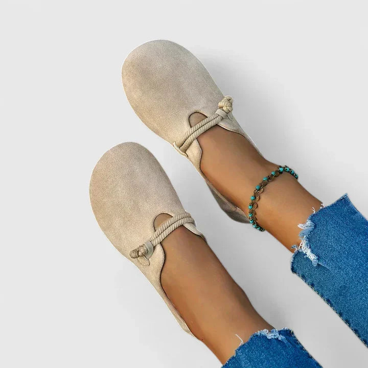 Orvella | Women's Orthopedic Loafers – Breathable Support Comfort Fit-Women's Loafers-Beige-4-