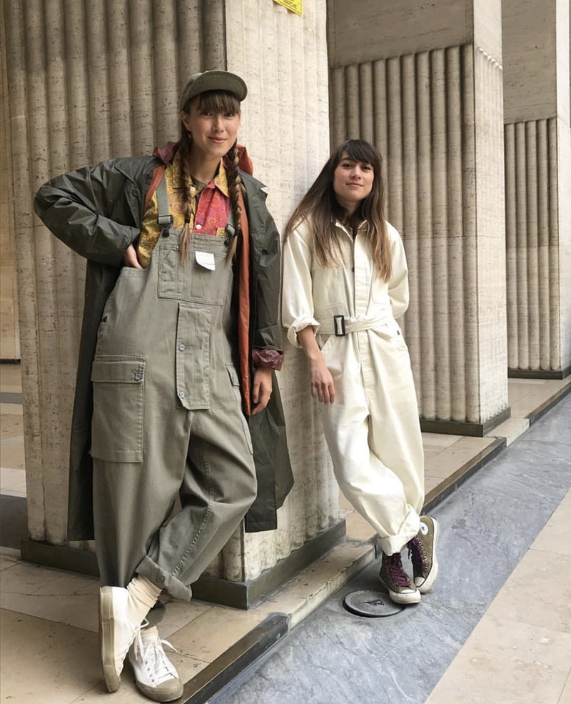 Baggy Big Pockets Workwear Overalls-Jumpsuits & Overalls-Camoufit