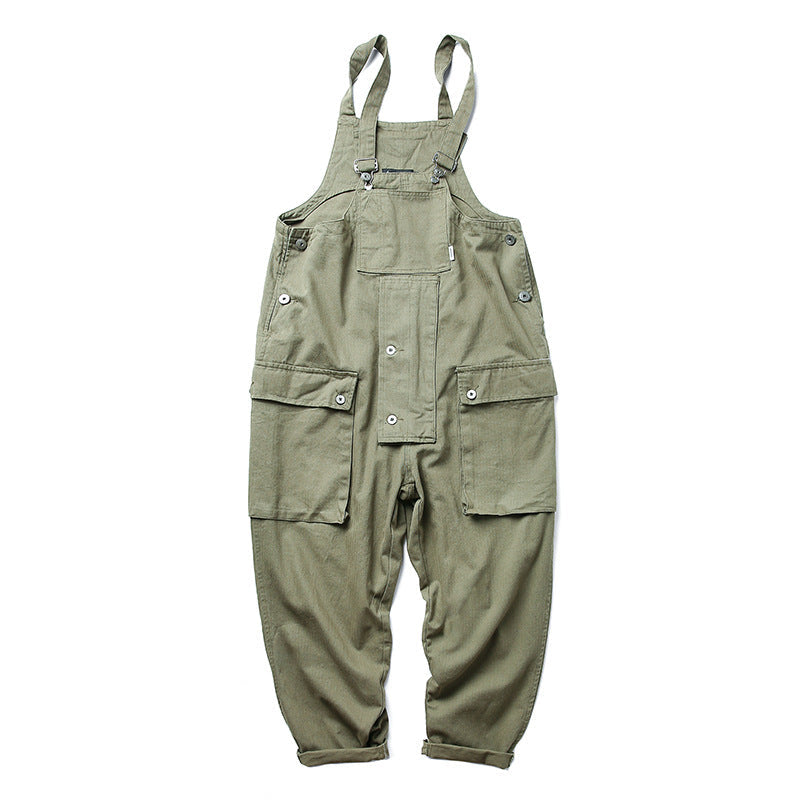 Baggy Big Pockets Workwear Overalls-Jumpsuits & Overalls-Camoufit