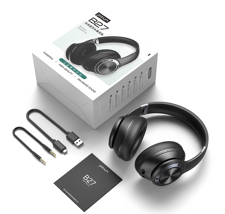Wireless Headphones – Foldable Over-Ear Bluetooth Headphones with Active Noise Cancelling, Deep Bass, 30h Battery – SoundFold