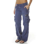Vayana | Cargo Pants for Women – Multi-Pocket Relaxed Util-Women's Cargo Pants-Blue-S-Camoufit