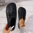 Noreya | Women's Orthopedic Slip On Shoes – Soft Flexible Comfort Fit-Women's Flats-Black-4-