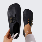 Noreya | Women's Orthopedic Slip On Shoes – Soft Flexible Comfort Fit-Women's Flats-Black-4-