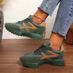 Vessora | Women's Stylish Orthopedic Sneakers – Cushioned Anti Slip Fit-Women's Sneakers-green-4-