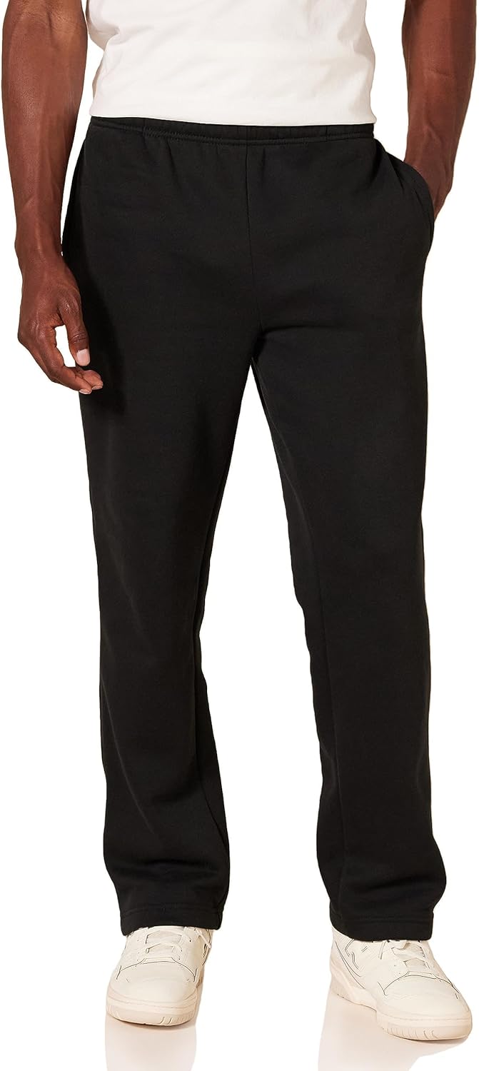 Men's Fleece Sweatpants – Comfortable Relaxed Everyday Fit-men's sweatpants-Black-S-
