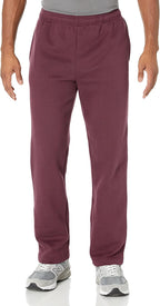Men's Fleece Sweatpants – Comfortable Relaxed Everyday Fit-men's sweatpants-Burgundy-S-