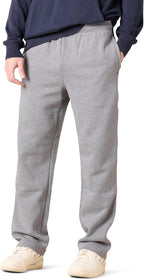 Men's Fleece Sweatpants – Comfortable Relaxed Everyday Fit-men's sweatpants-Light Grey-S-