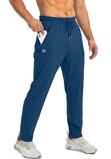 Men's Comfortable Joggers – Tapered Casual Active Fit-men's sweatpants-Blue-S-