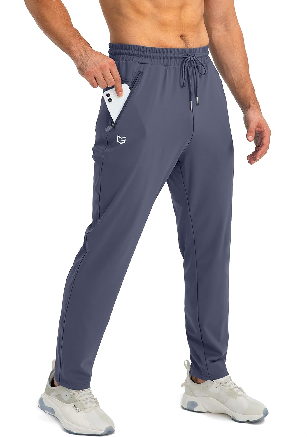 Men's Comfortable Joggers – Tapered Casual Active Fit-men's sweatpants-Steel Blue-S-