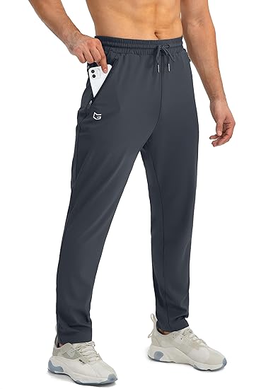 Men's Comfortable Joggers – Tapered Casual Active Fit-men's sweatpants-Grey-S-