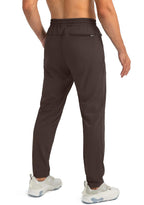 Men's Comfortable Joggers – Tapered Casual Active Fit-men's sweatpants-Brown-S-
