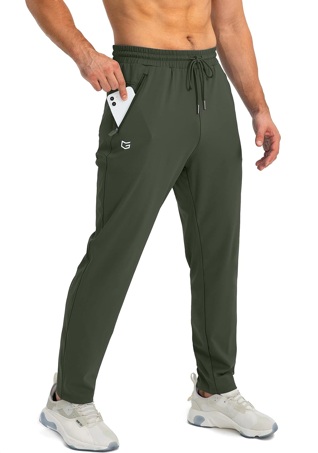 Men's Comfortable Joggers – Tapered Casual Active Fit-men's sweatpants-Dark Green-S-