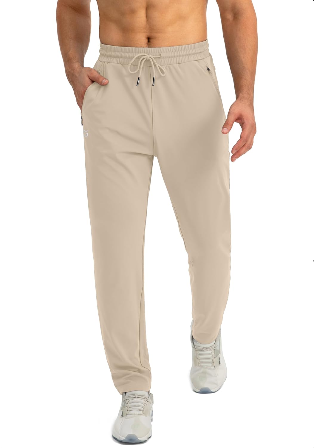 Men's Comfortable Joggers – Tapered Casual Active Fit-men's sweatpants-Brown-S-