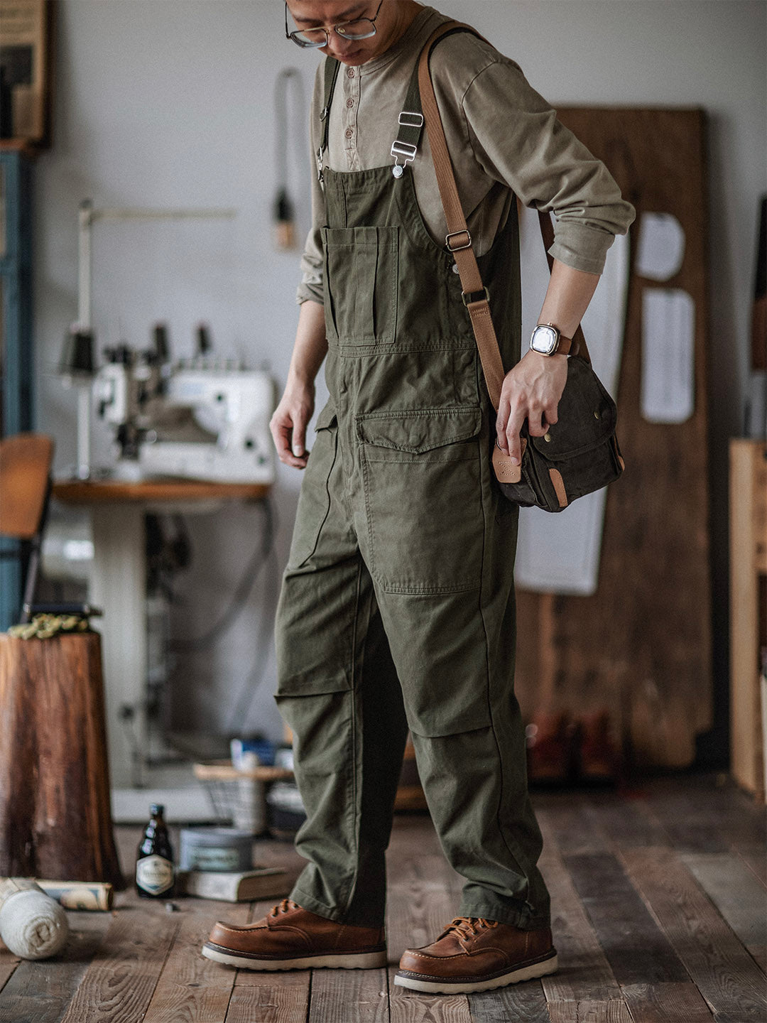 Crafter Bib Overalls-Jumpsuits & Overalls-CAMOUFIT-Camoufit