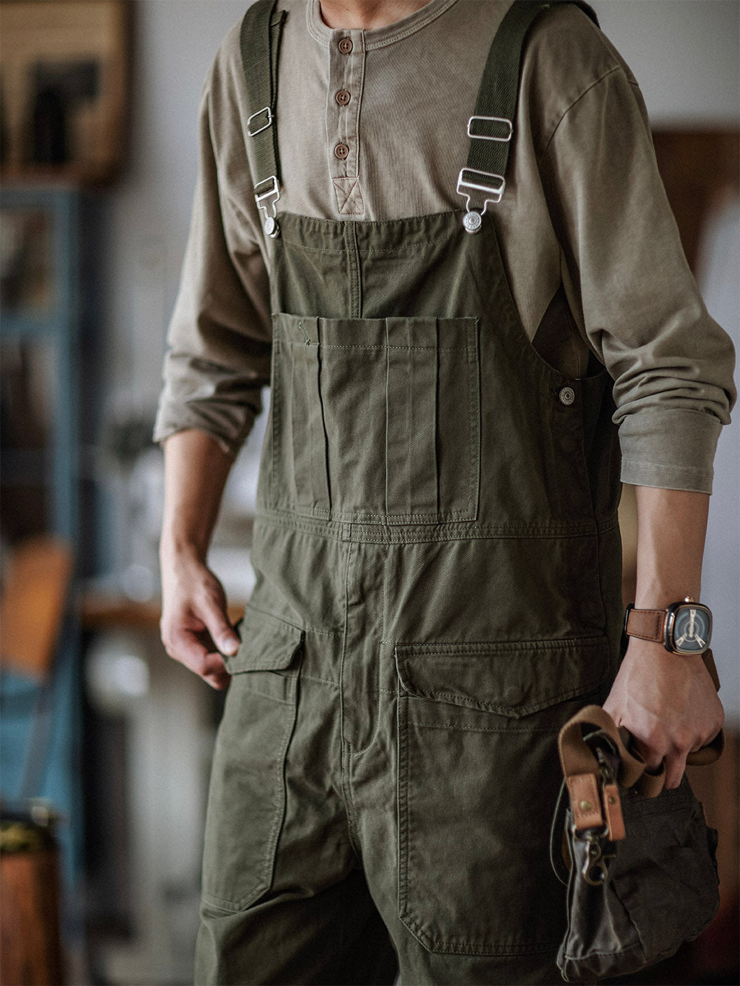 Crafter Bib Overalls-Jumpsuits & Overalls-CAMOUFIT-Camoufit