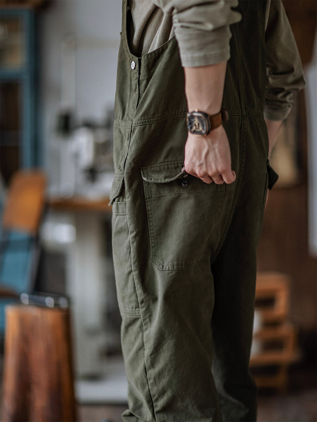 Crafter Bib Overalls-Jumpsuits & Overalls-CAMOUFIT-Camoufit