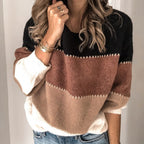 Chāme | Women's Sweater | Modern Stripe Pattern & Flattering Fit