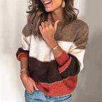 Chāme | Women's Sweater | Modern Stripe Pattern & Flattering Fit