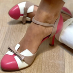 Women's Elegant High Heels with Arch Support Cushioned Footbed Non-Slip Sole Comfort Pumps-Women's Heels-Pink-4-