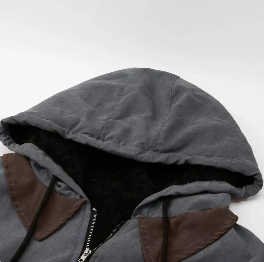 Hermosa | Men's Transitional Jacket with Hood and Warm Fleece Lining